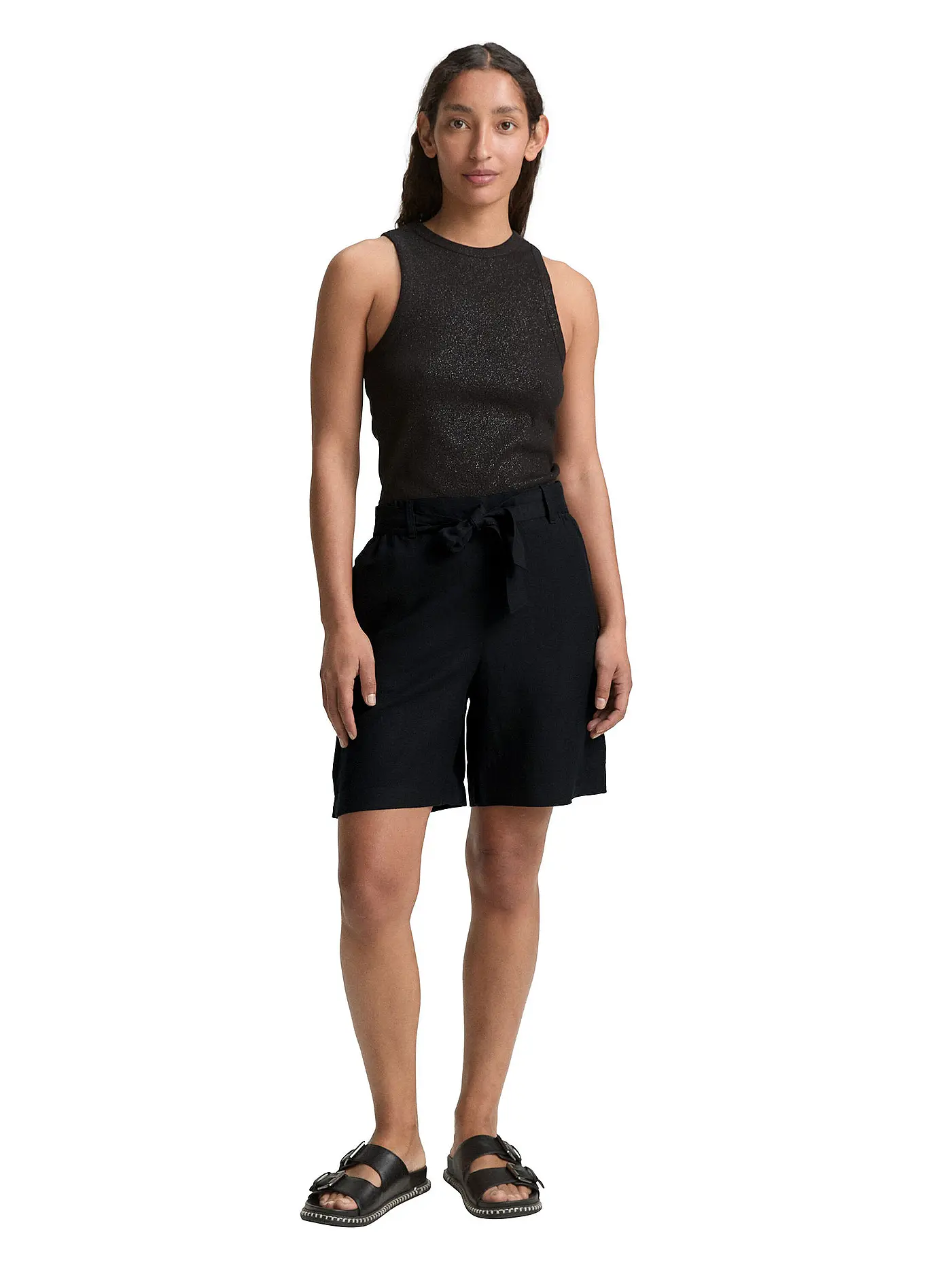 TOM TAILOR | Shorts | schwarz